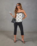Riona Side Tie Polka Dot Cami