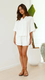 Edita Button Up Top White