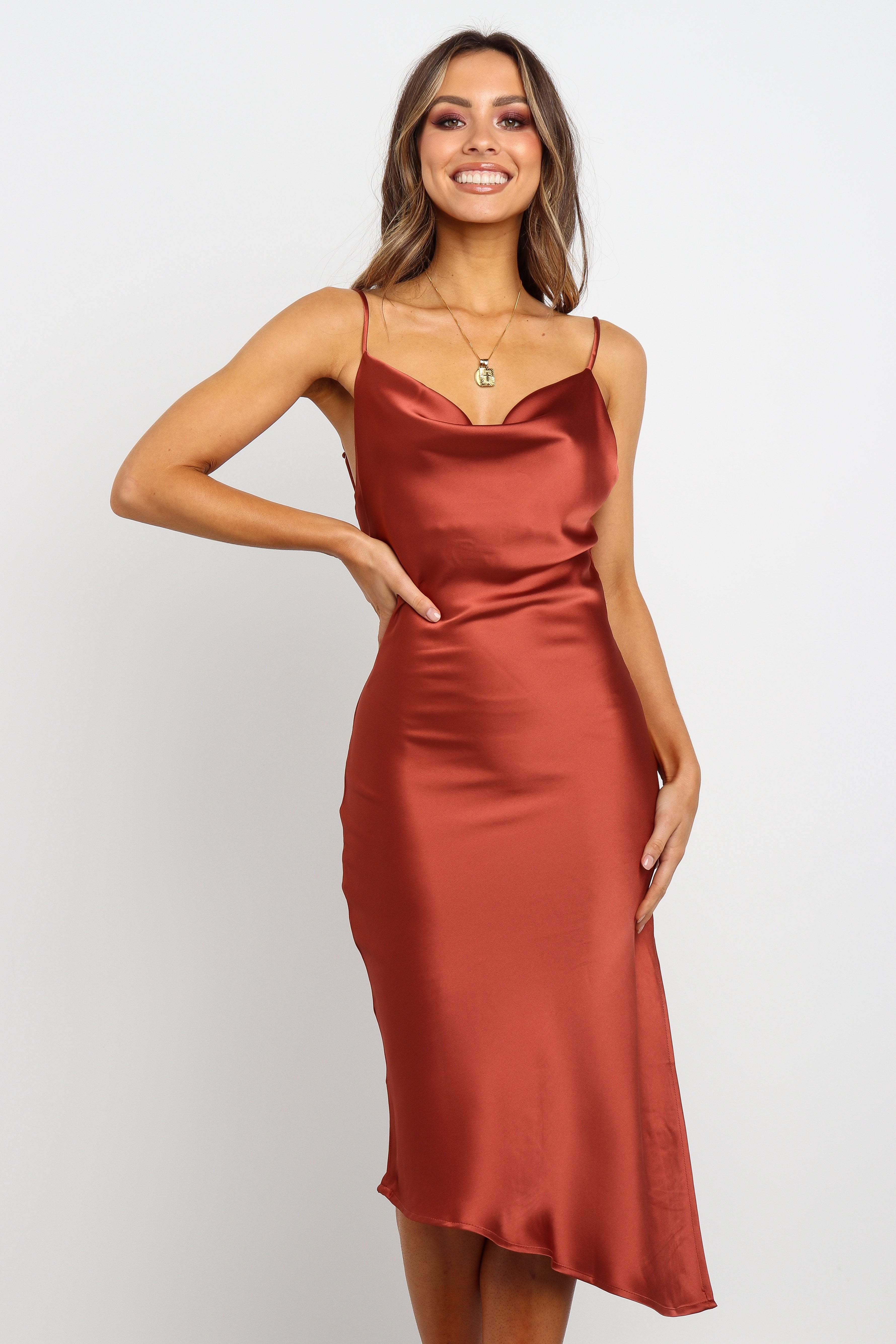 Cyprus Dress Rust