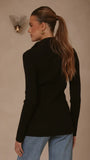 Cleo Long Sleeve Top Black