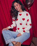 Lovers Lane Graphic Heart Sweater