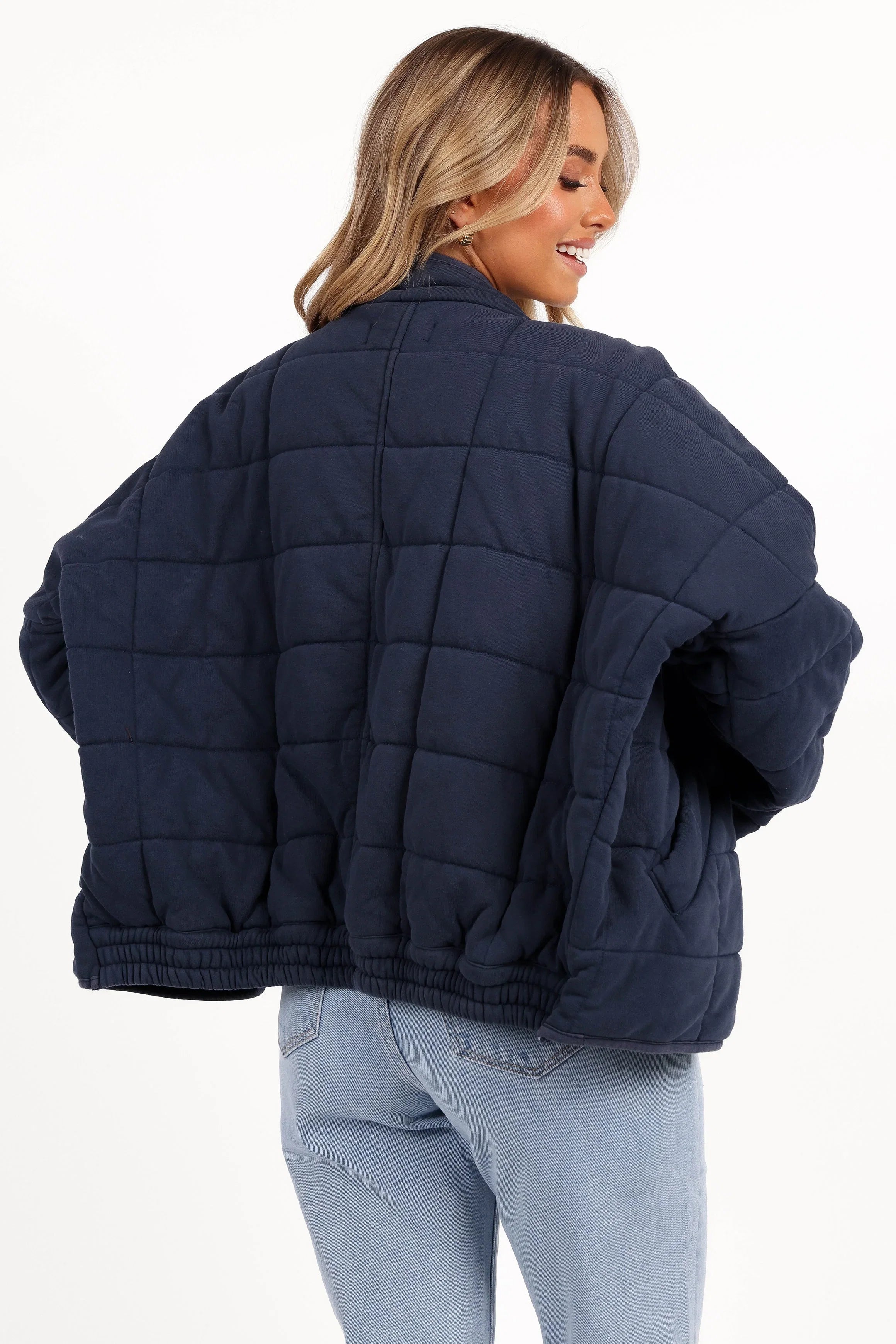 Alegra Quilted Jacket Navy