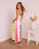 Serene Muse Abstract Print Midi Dress