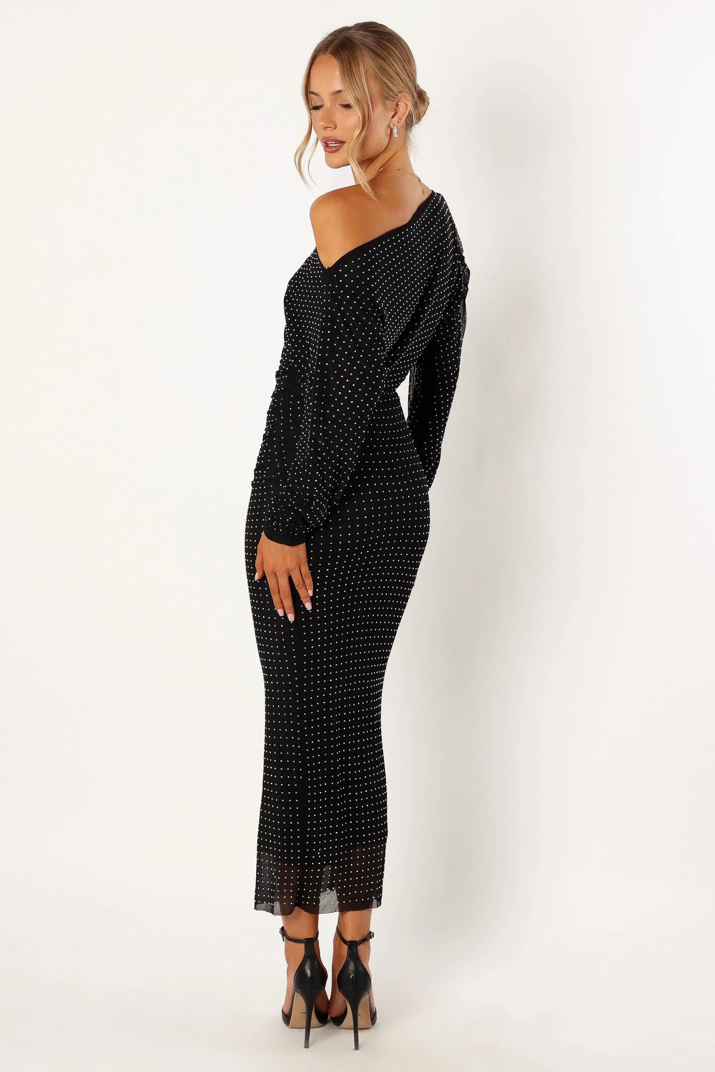 Loeve Long Sleeve Midi Dress Black