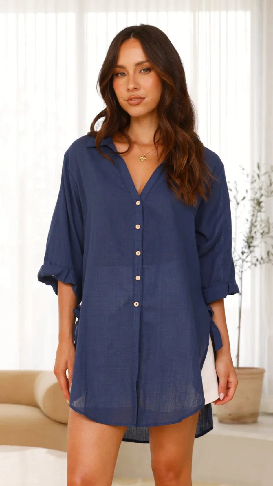 Vesper Short Sleeve Top Navy