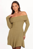 Francisco Long Sleeve Mini Dress Olive
