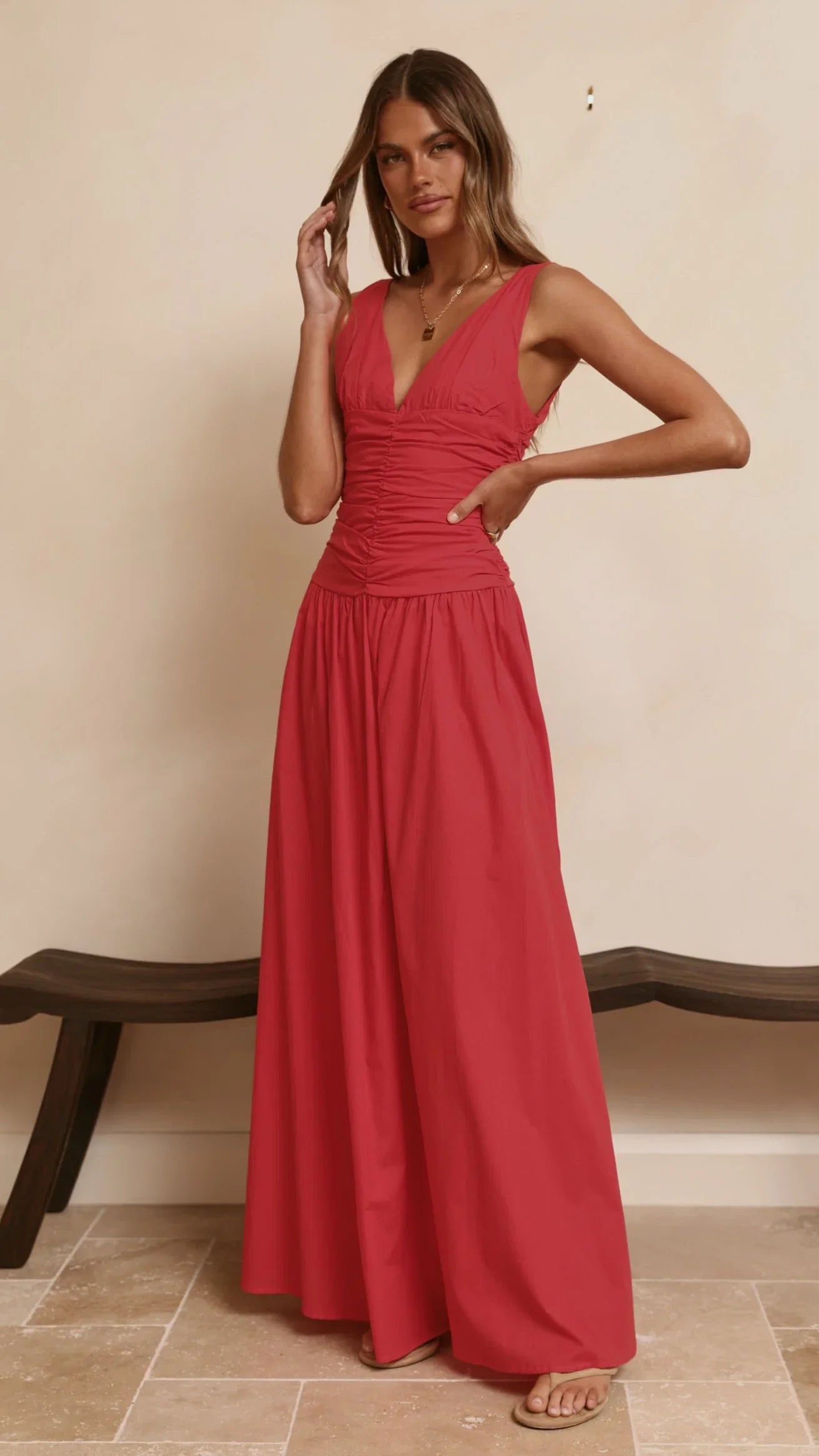 Sanya Maxi Dress Red