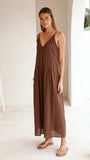 Aspen Maxi Dress Chocolate