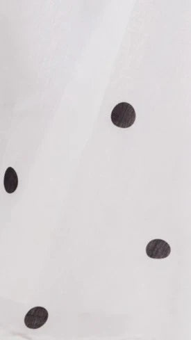 Tahlia Midi Dress White Polka Print