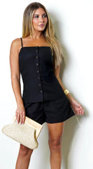 Aiza Linen Set Black