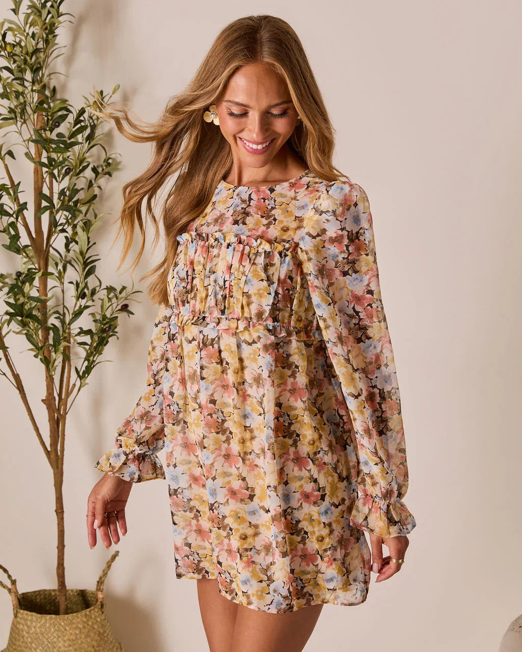 Forever Muse Pleated Mini Dress