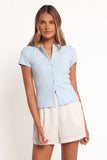 Tylarah Short Sleeve Cardigan Top Light Blue