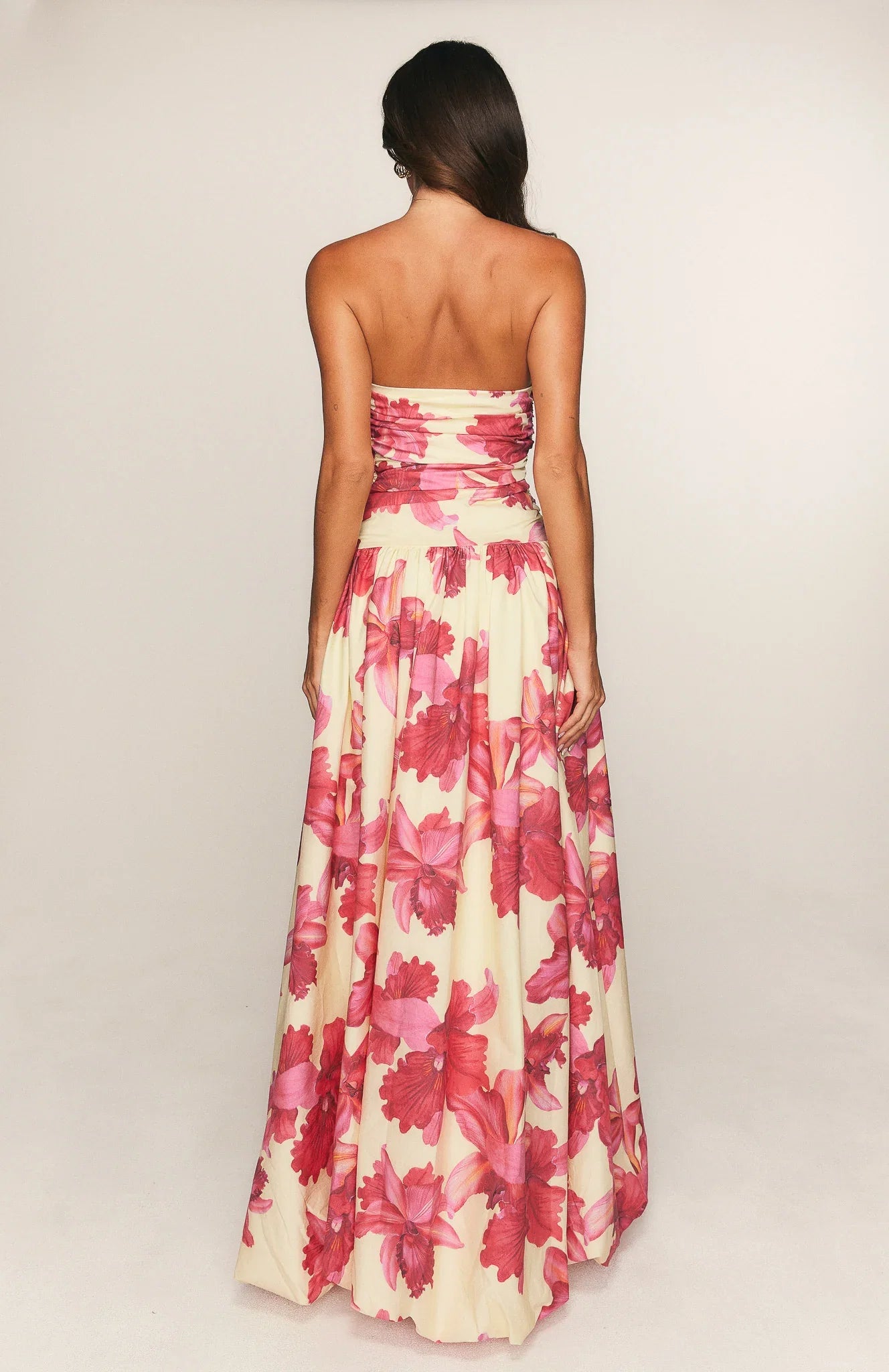 Keep My Promise Strapless Maxi Dress Siena Bloom