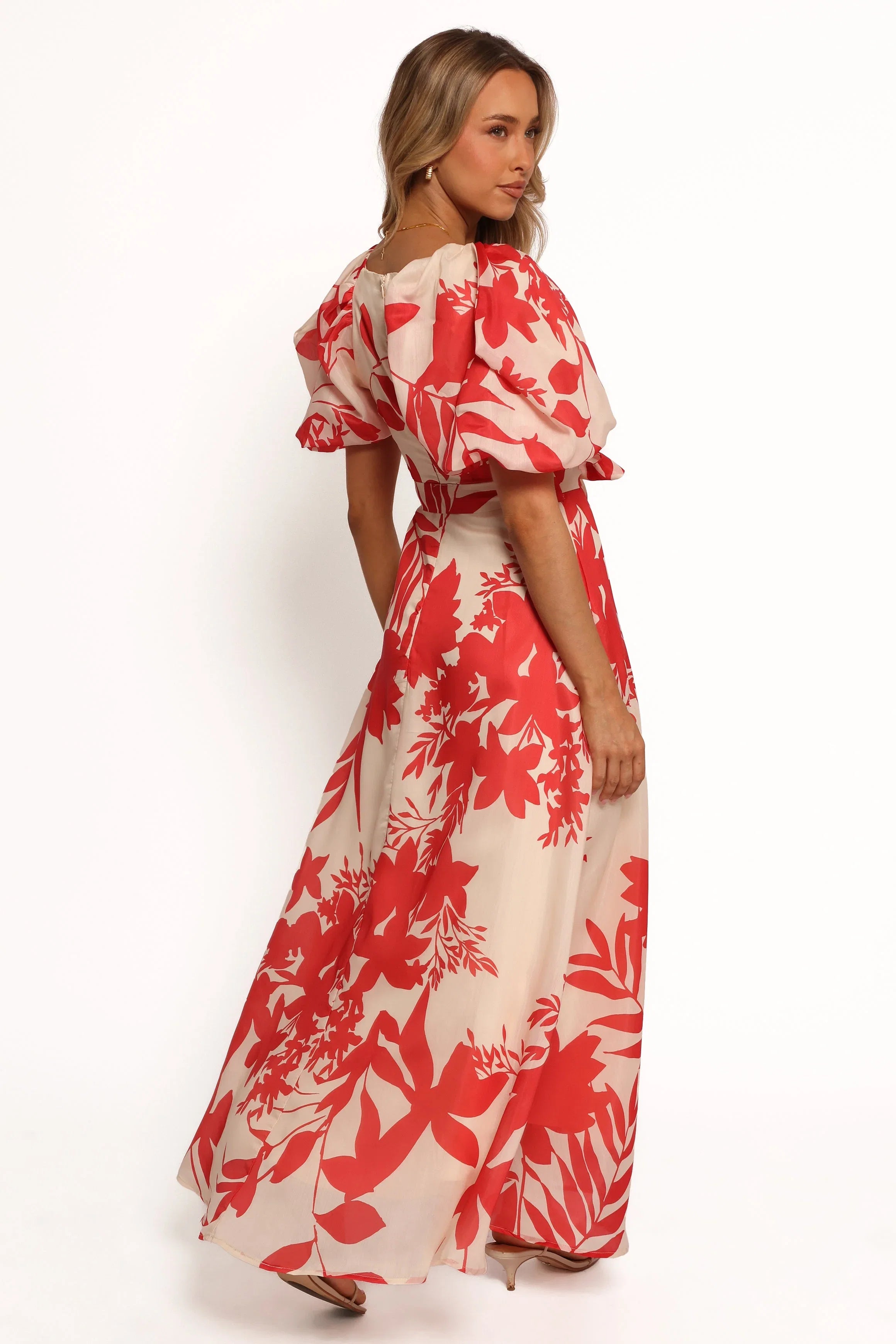 Ellery Midi Dress Red Floral