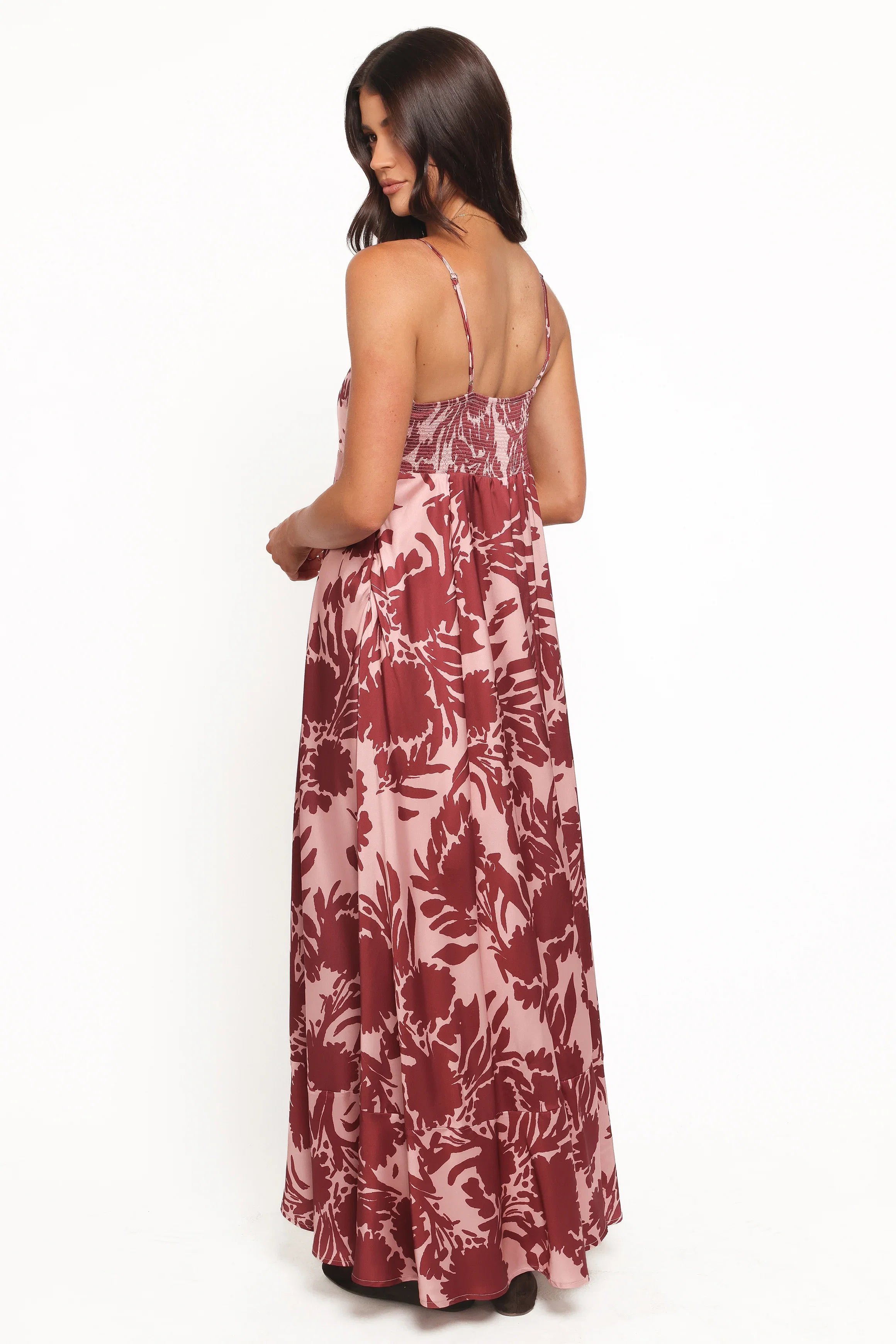 Elanor Maxi Dress Pale Burgundy