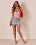 Preslie Striped Halter Neck Tank