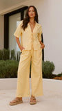 Lexi Linen Pants Baby Yellow