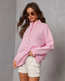 Cloud Kiss Partial Button Sweatshirt