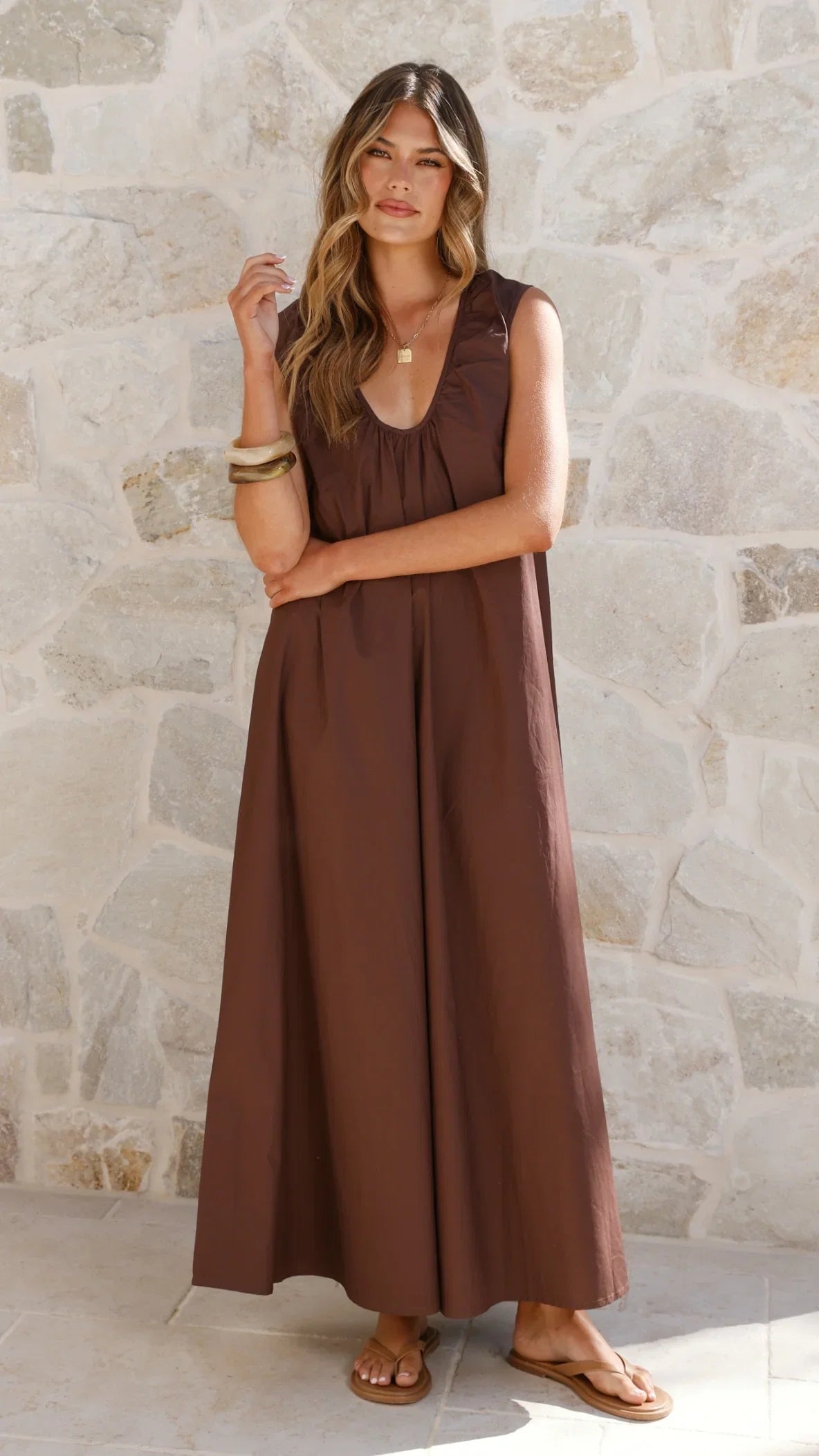 Scout Maxi Dress Chocolate