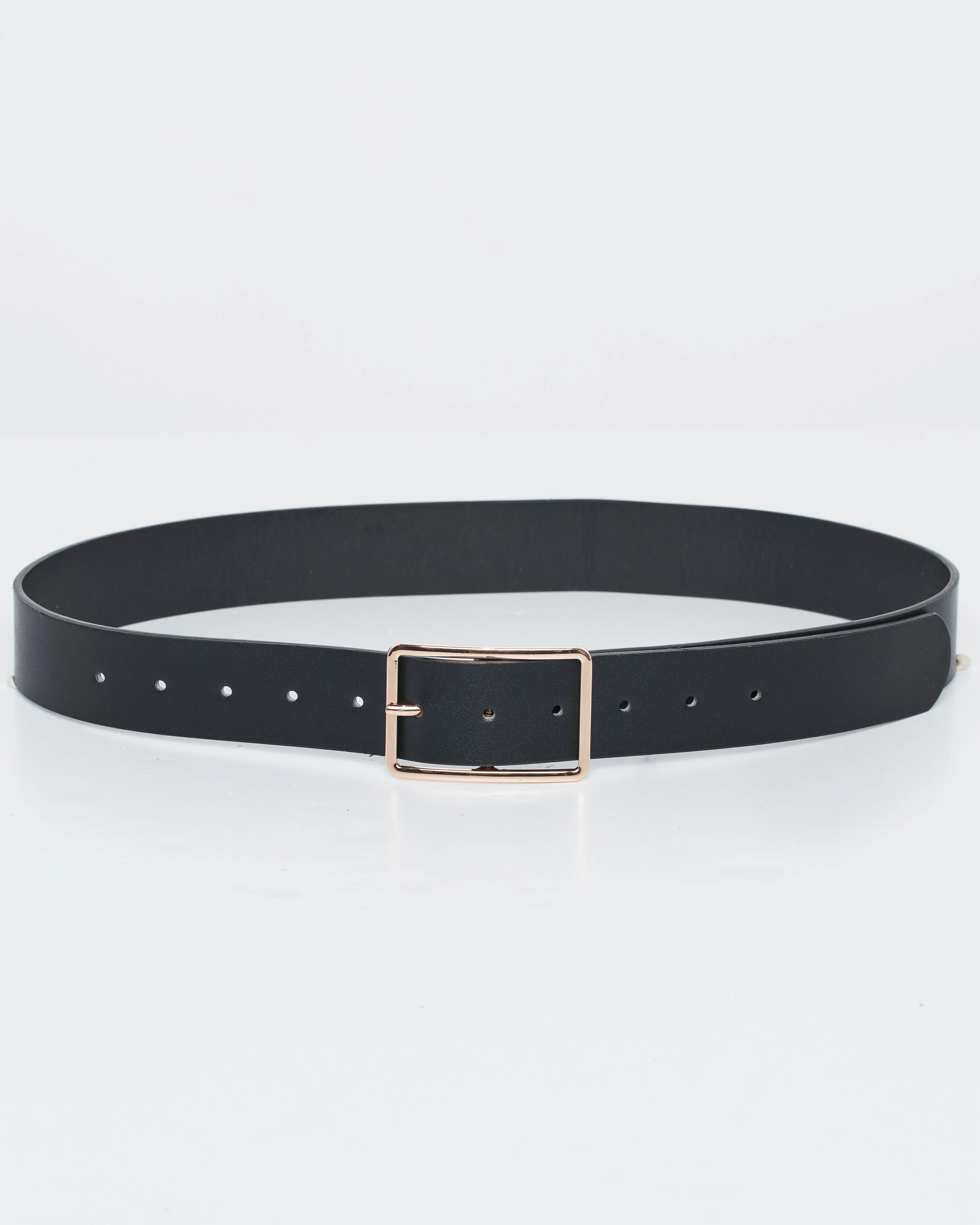 Main Moment Wide Square Buckle Belt