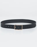 Main Moment Wide Square Buckle Belt