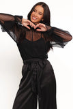 Kory Sheer Top Black