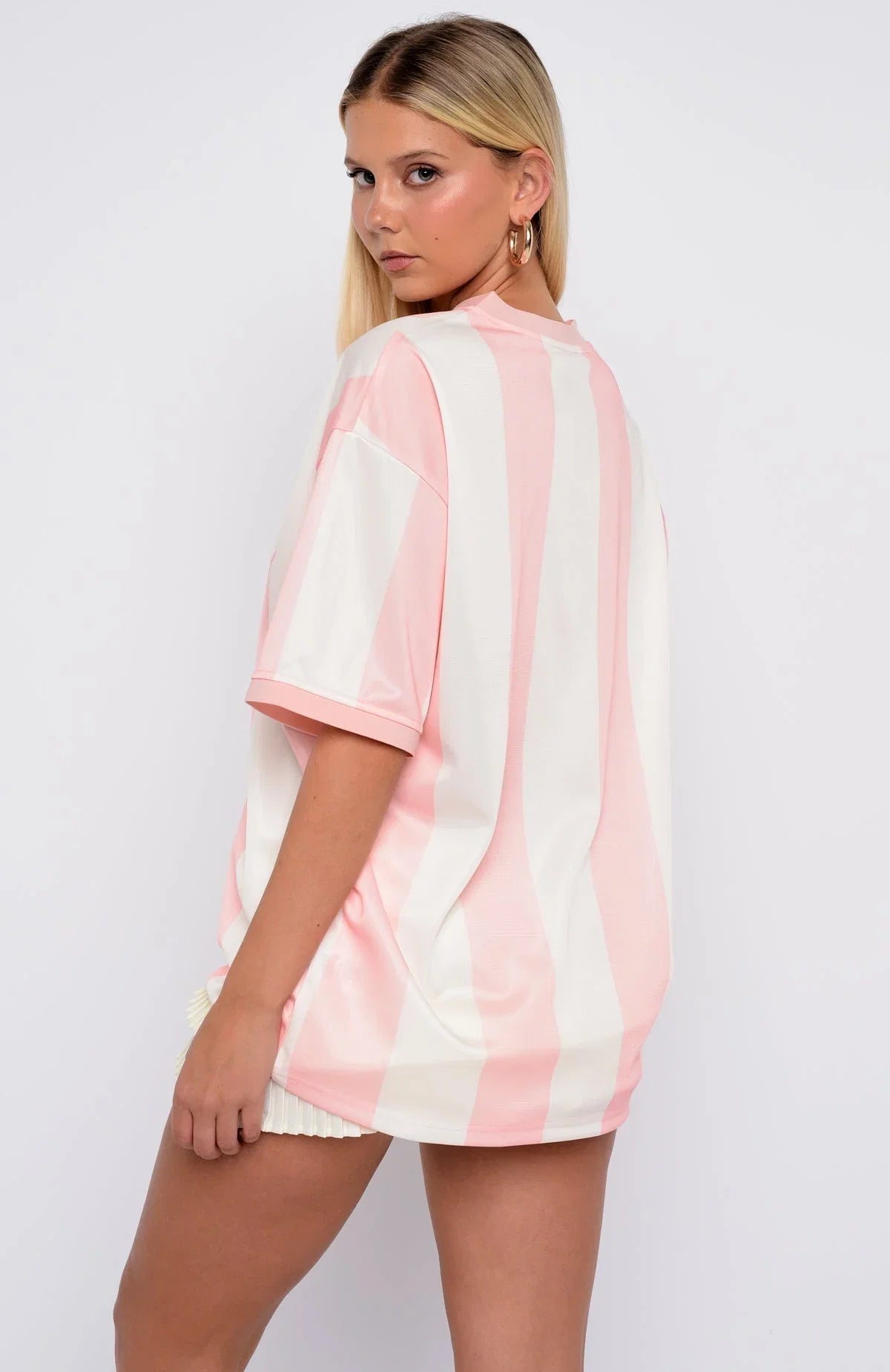 Lets Just Leave Oversized Jersey Pink Cream