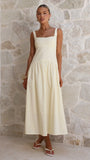 Lucy Drop Waist Maxi Dress Butter