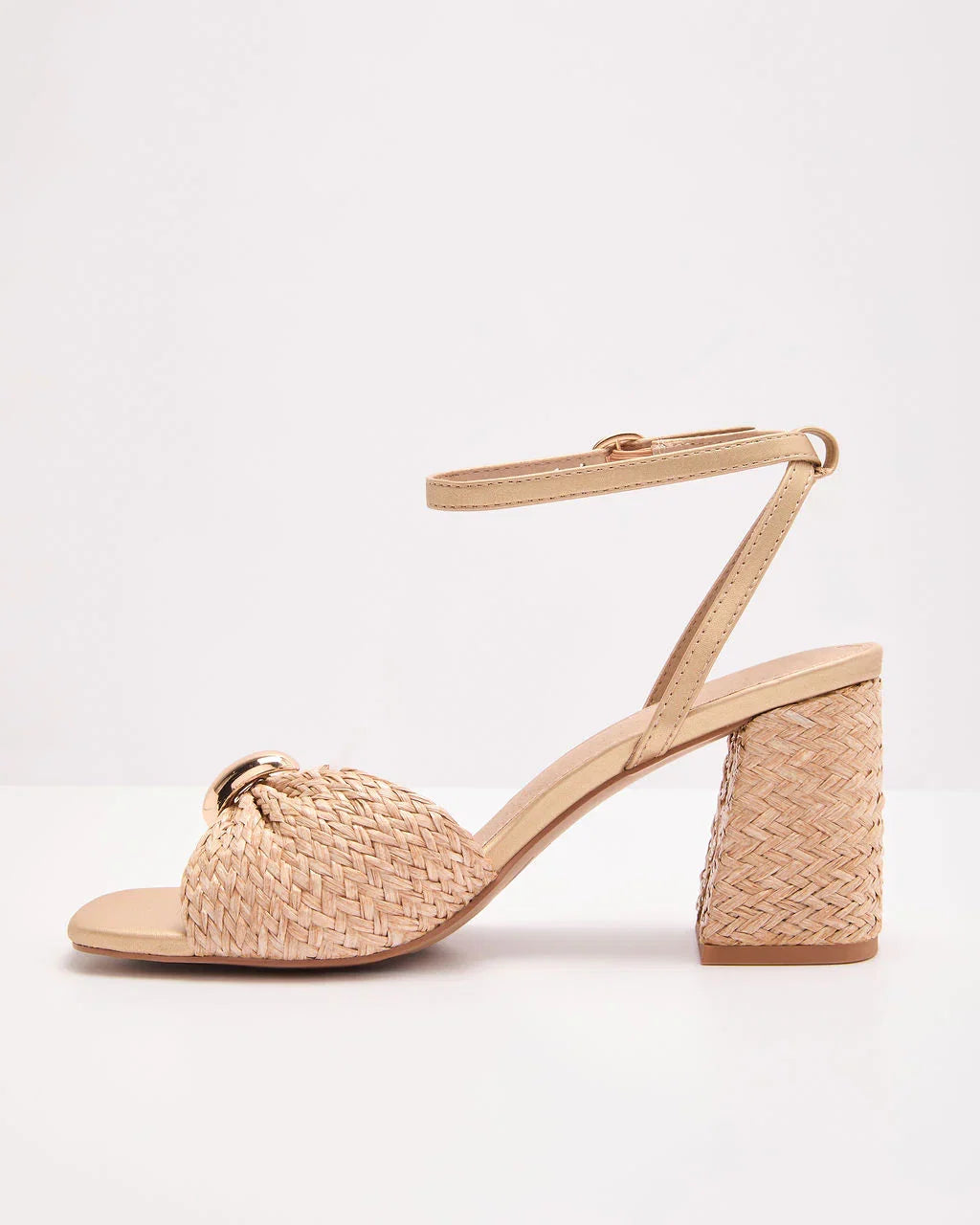 Nomah Woven Raffia Heels