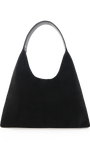Tammy Shoulder Bag Black Suede