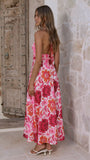 Anara Maxi Dress Pink Floral