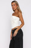 Martini Hour Strapless Bustier Cream