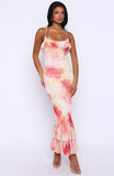 Amped Up Midi Dress Honeydew Floral