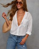 Gabie Collared Button Down Top