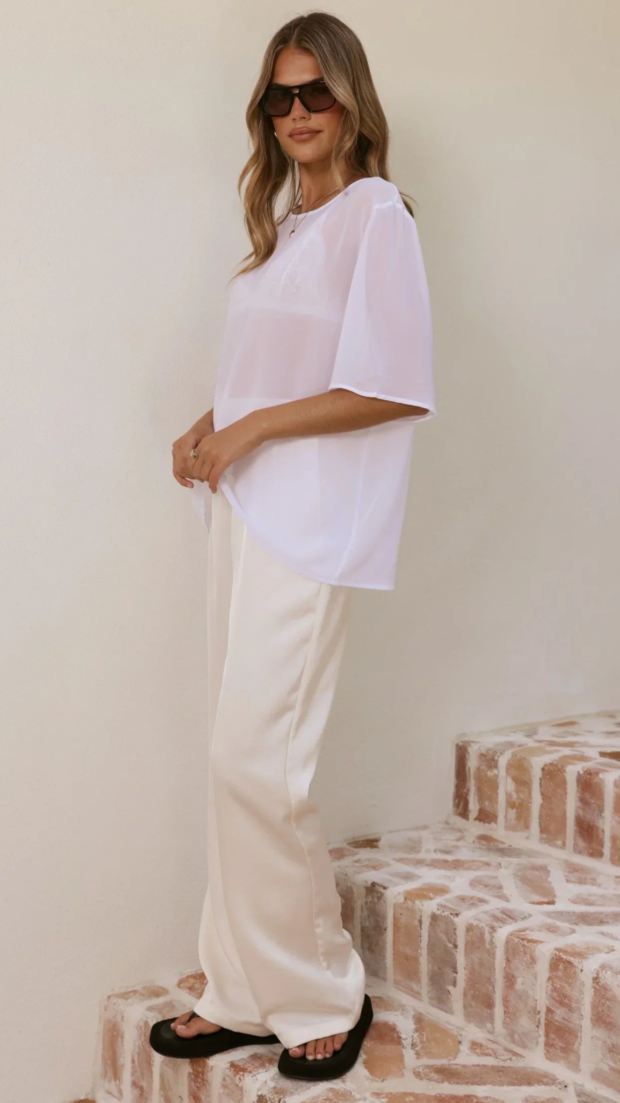 Davette Mesh T Shirt White