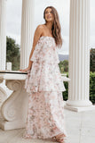 Bloom Strapless Maxi Dress Floral