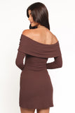 Danica Mini Dress Chocolate Brown
