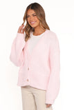 Selina Wide Sleeve Cardigan Pale Pink