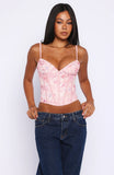Resort Getaway Bustier Pink