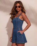 Ranch Darling Denim Romper