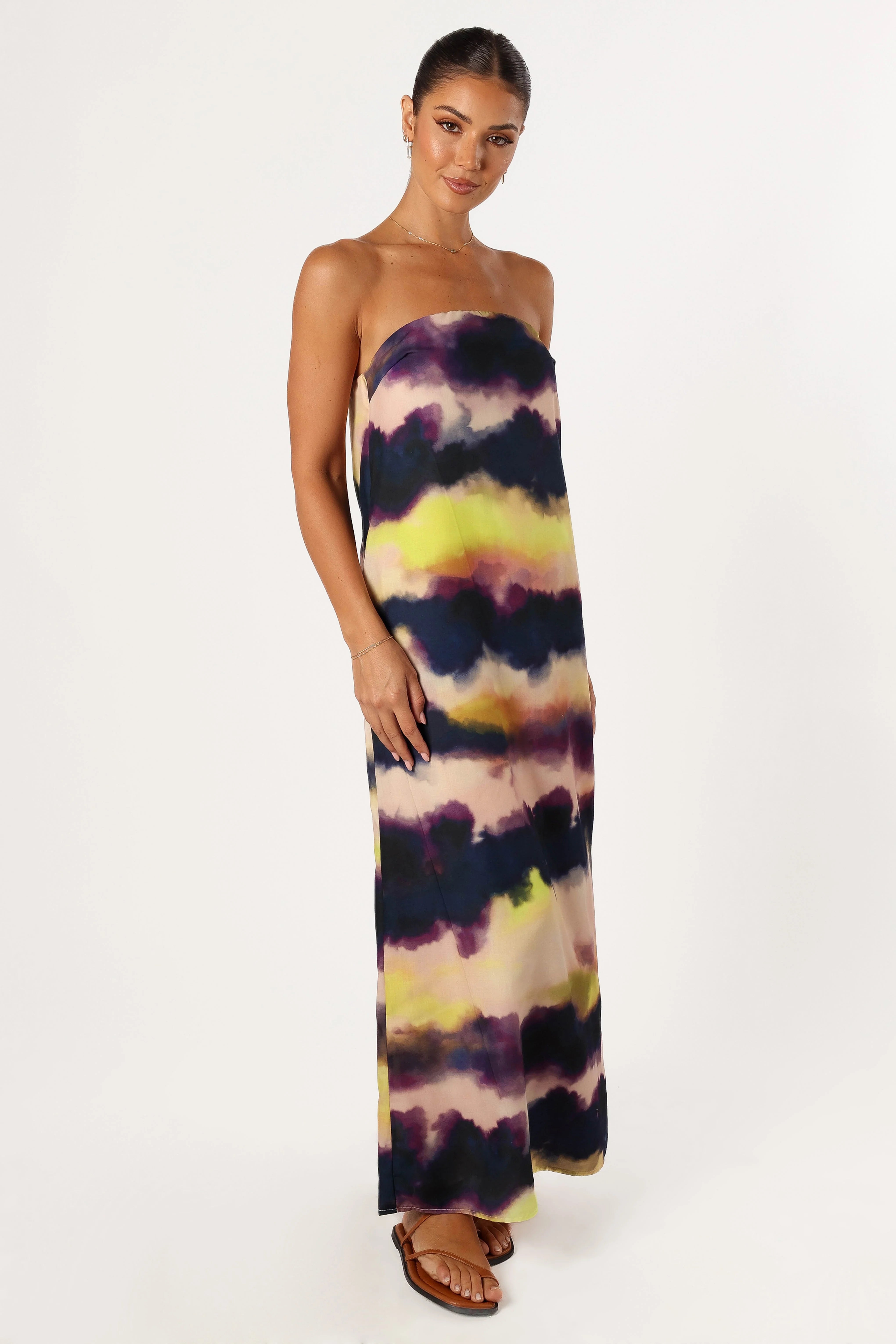 Oasis Strapless Maxi Dress Storm