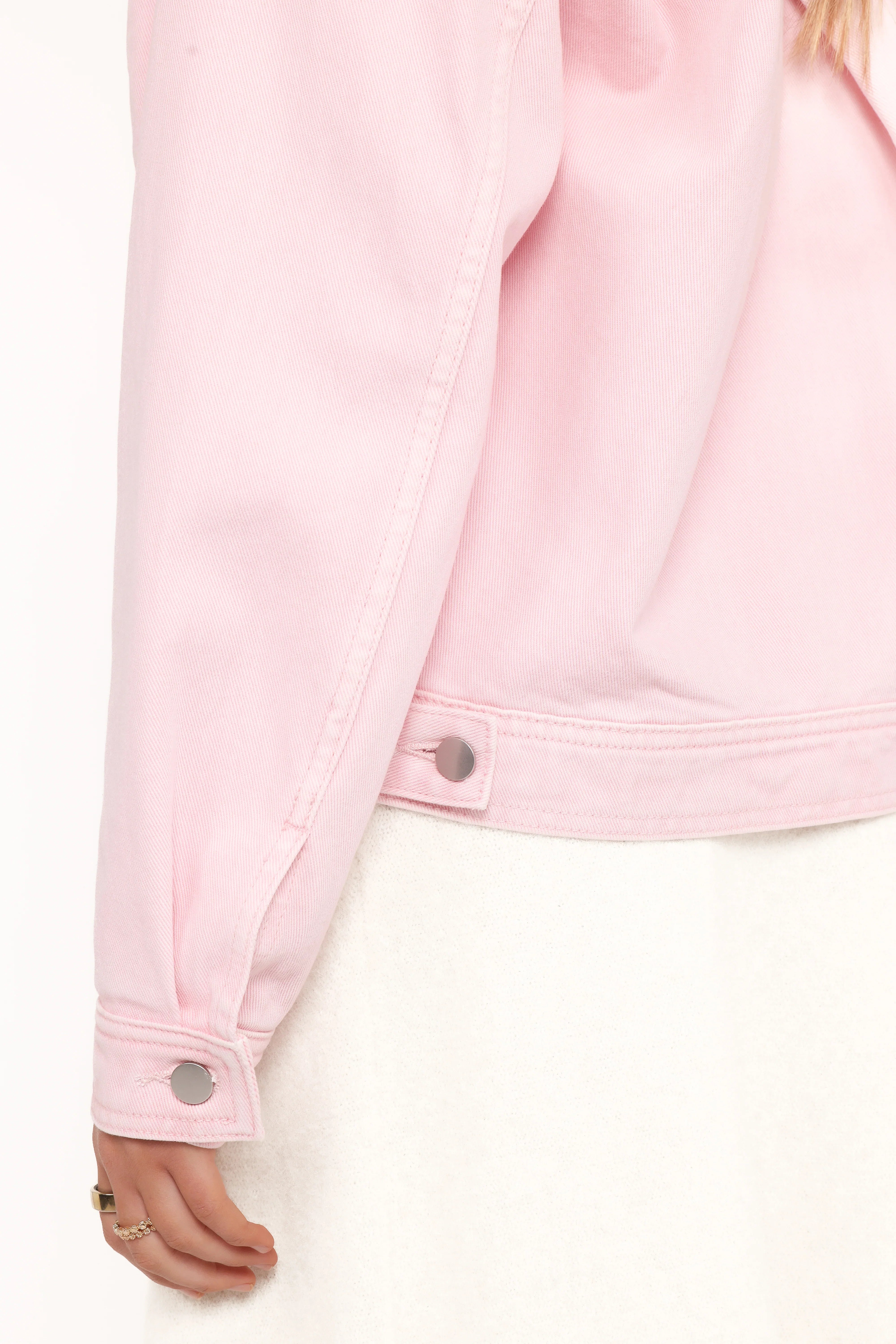 Larosa Denim Jacket Dusty Pink