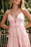Lizza Midi Dress Pink