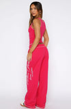 Dont Need Anyone Track Pants Pink