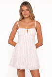 Athena Mini Dress White Floral