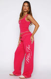 Dont Need Anyone Track Pants Pink