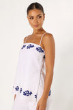 Amalia Top White Blue