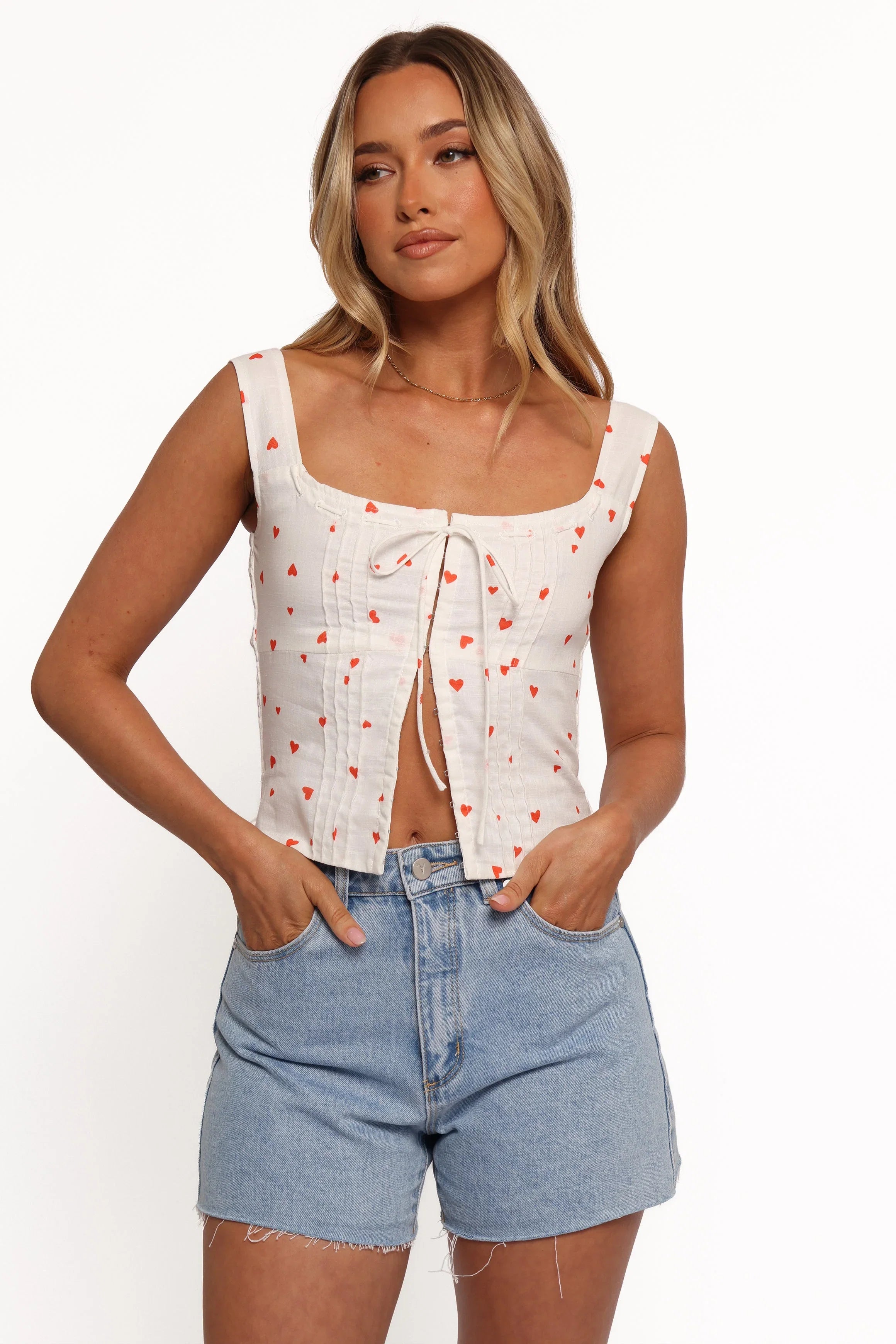 Alice Corset Top Ditsy Heart