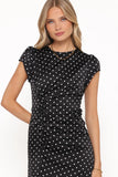 Lisbeth Midi Dress Black Polka Dot