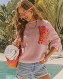 Le Soleil Knit Graphic Sweater